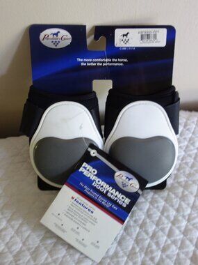 New PROFESSIONAL’S CHOICE Pro Performance Horse Fetlock Boots ASFB300-WHI